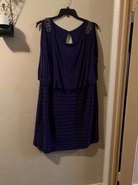 Sequined shouldered dress